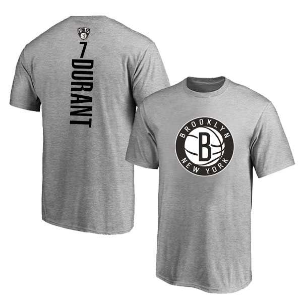 Brooklyn Nets 7 Kevin Durant Gray T-Shirt,We sell and wholesale Brooklyn Nets 7 Kevin Durant Gray T-Shirt on line form chian!